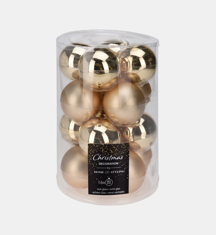 Home Deco and More Ball Xmas S16, Gold, Packshot View