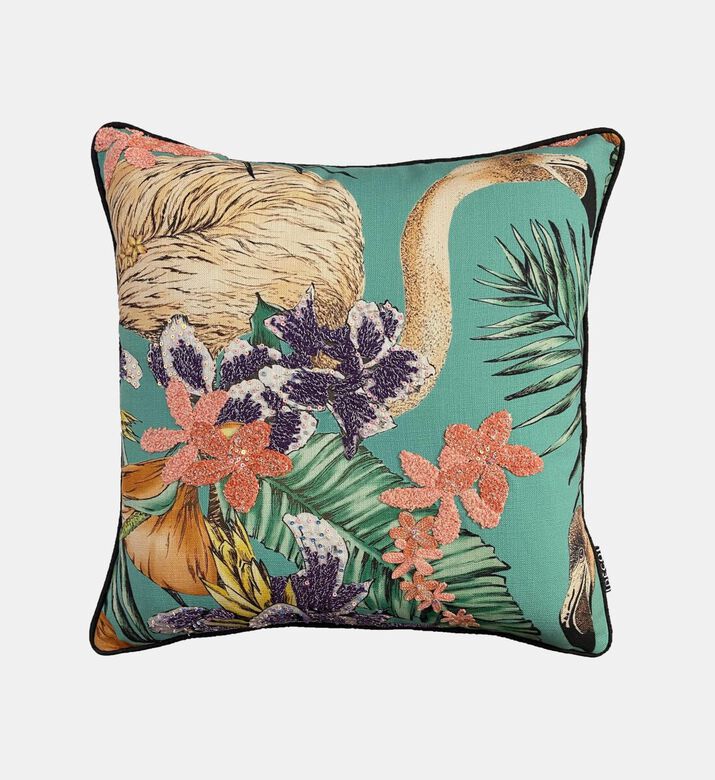 Home Deco and More Zoo Embroidered Cushion Cover, Packshot View