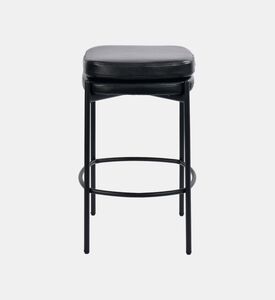 Home Deco and More Griffin Plywood Bar Stool, Black, Packshot View