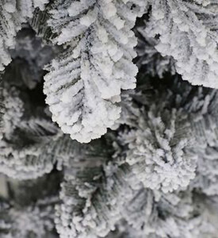 Home Deco and More Small Snowy Flocked Tree, White, 240-cm, Packshot View