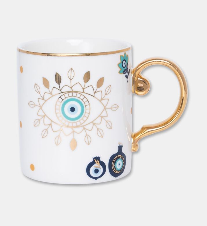 Home Deco and More Eye Handled Ceramic Mug - 320ml, Packshot View