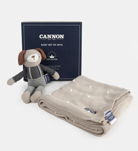 Home Deco and More Cotton Knitted Blanket Toy Bundle, Packshot View
