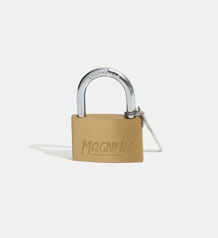 Master Lock Magnum Cad Brass Steel Padlock, Packshot View