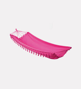 Home Deco and More Fringed Edges Hammock, Pink, Packshot View
