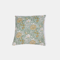 Lalit Block-print Linen Filled And Vaccumed Cushion