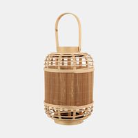 Handled Bamboo Lantern 33 Cm