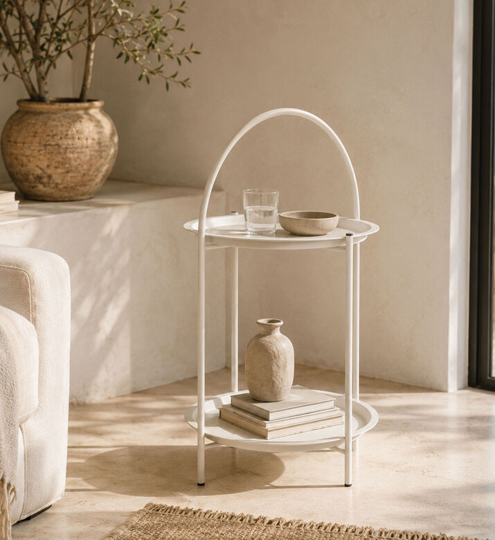 Home Deco and More Metal Frame Side Table, Packshot View