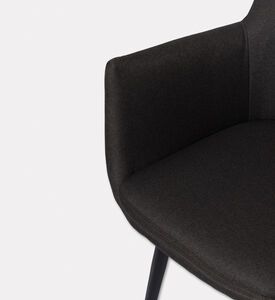 Home Deco and More Camron Fabric Dining Arm Chair, Green, Packshot View