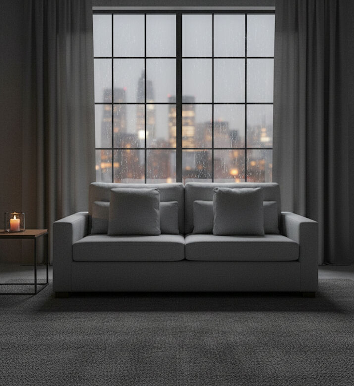 Home Deco and More Samsee Fabric Pull-out Bed Sofa, Grey, Packshot View