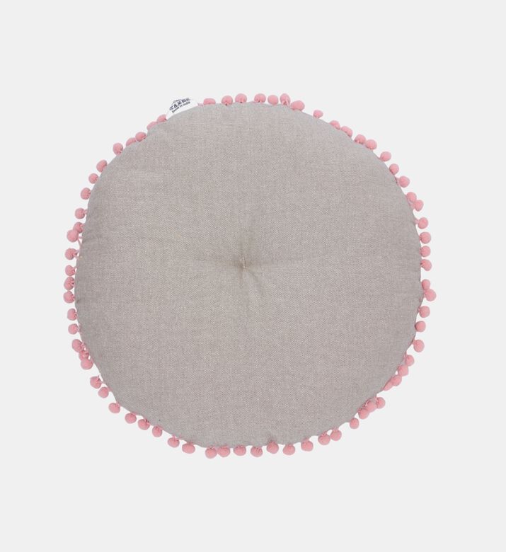 Asa Chambray Embroidered Cushion 40 Cm