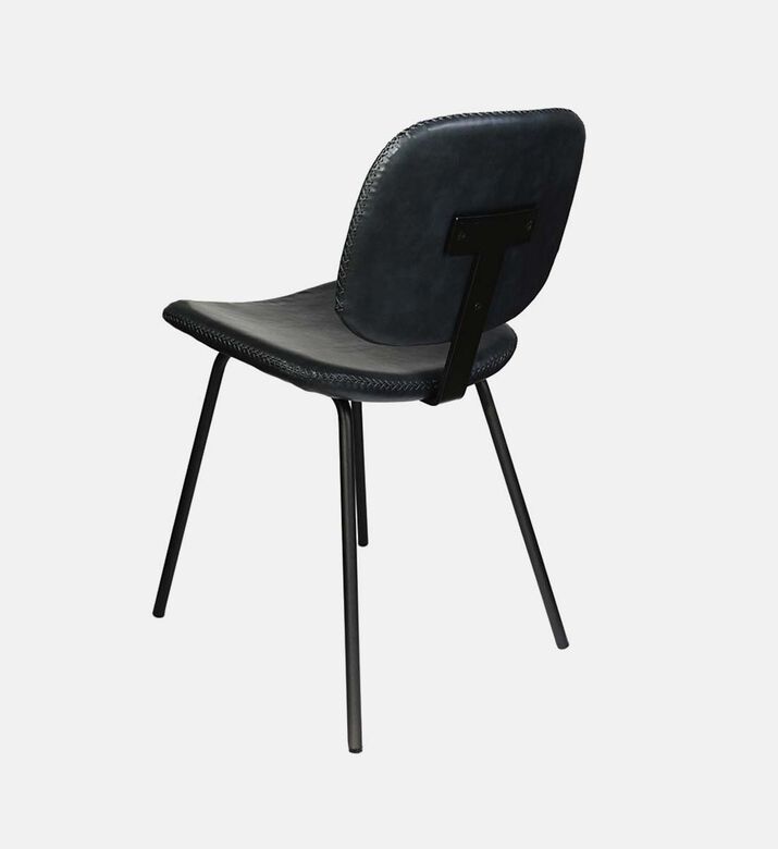 Home Deco and More Wide Back Mappo Chair, Dark-grey, 46x52x80-cm, Packshot View