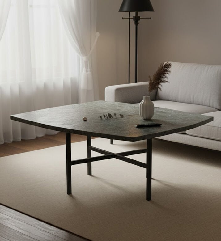 Home Deco and More Parson Marble Iron Coffee Table, Packshot View Home Deco and More Parson Marble Iron Coffee Table, Packshot View