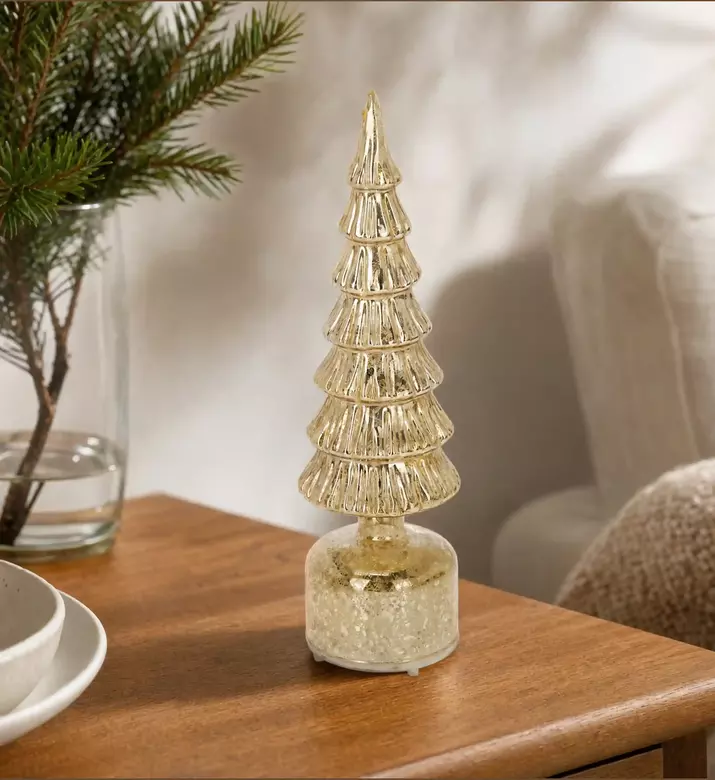 Home Deco and More Glass Led Christmas Tree, Model View