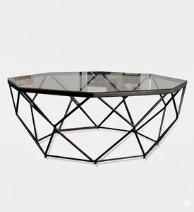 Home Deco and More Hexnet Diameter Coffee Table, Packshot View