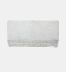 Home Deco and More Danti Cotton Terry Towel, White, 50x100-cm, Packshot View