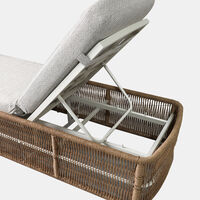 Olivia Aluminum Wicker Sunbed