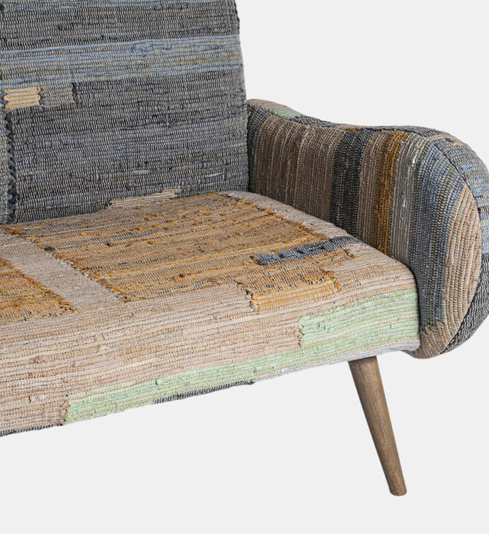 Home Deco and More Cobos Loveseat Rug Sofa, Multicolor, Packshot View