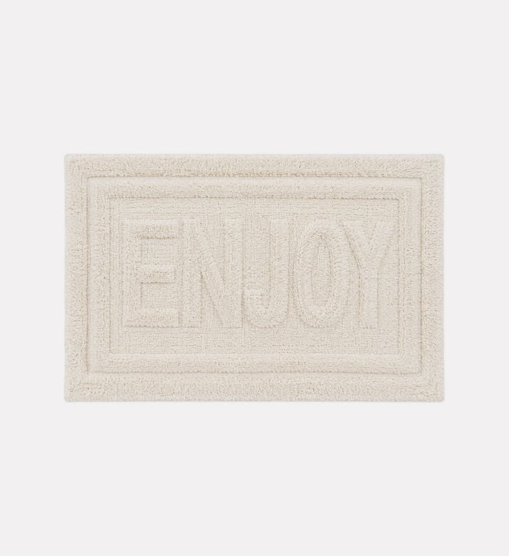Home Deco and More Enjoy Tufted Bathroom Mat, Beige, Packshot View