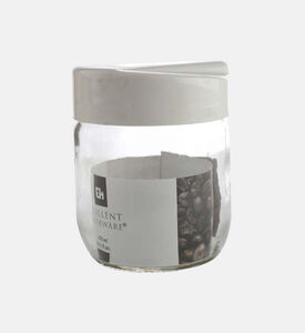Plastic Lid Glass Storage Jar