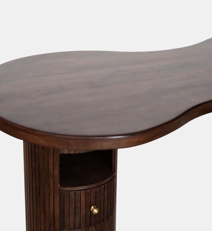 Home Deco and More Pillar Mango Wood Writing Desk, Packshot View Home Deco and More Pillar Mango Wood Writing Desk, Packshot View