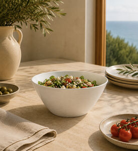 Guy Degrenne Porcelain Deep Bowl 18 Cm, White, 18-cm, Packshot View