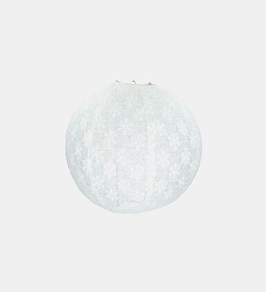 Fabric Round Snowflake Pendant