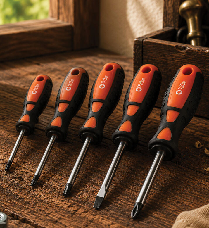 Home Deco and More Five Piece Screwdriver Set, Packshot View