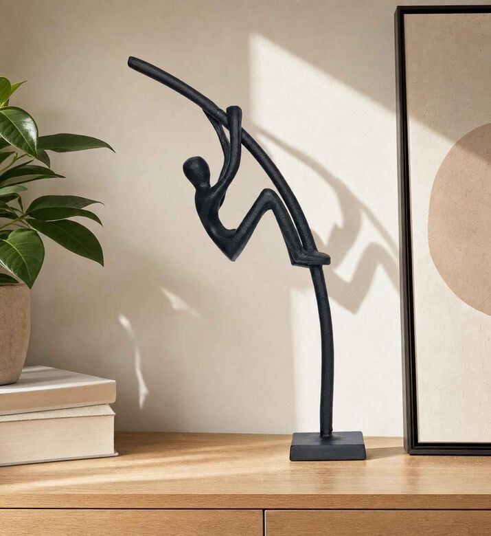 Home Deco and More Climber Marble Base Arched Bar Figurine, Model View