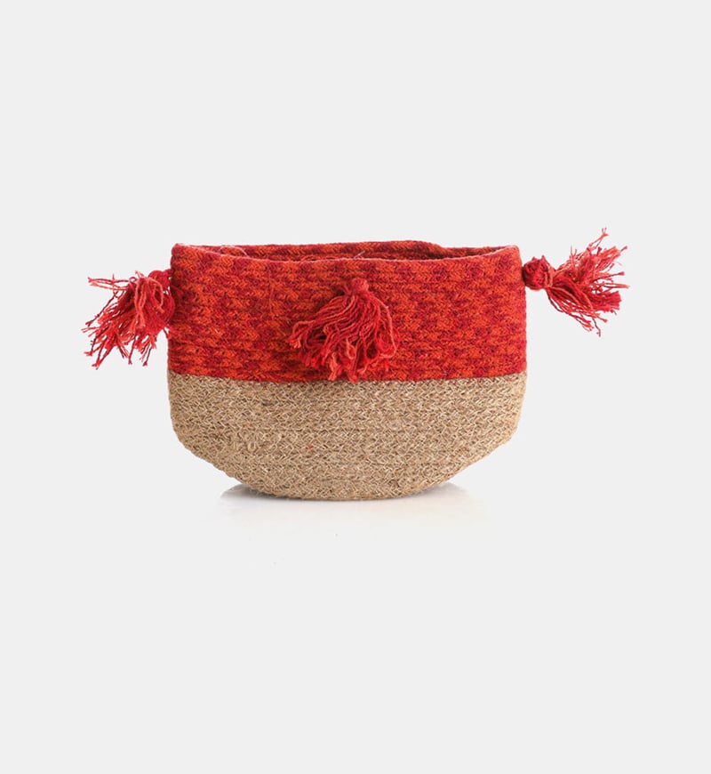 Cotton Fringe Basket