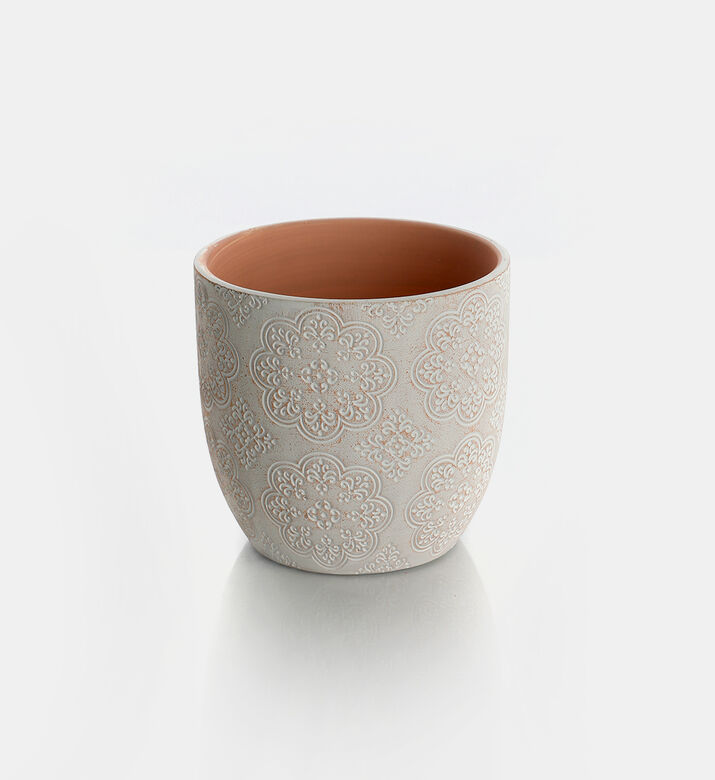Home Deco and More Pottery Flower Pot, Pink, Packshot View