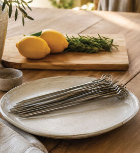 Home Deco and More Stainless Steel 8-piece Bbq Skewer Set, Packshot View