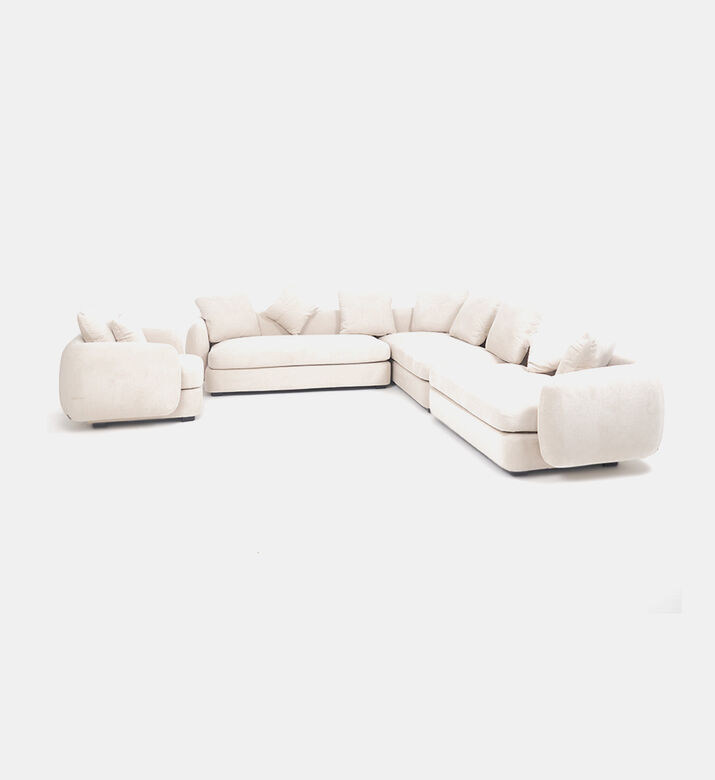Home Deco and More Marley Left-sided Sofa Corner, Beige, Packshot View