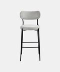 Archie Fabric Steel Bar Chair Grey