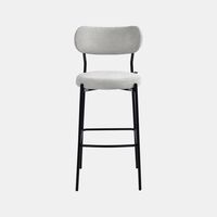 Archie Fabric Steel Bar Chair Grey