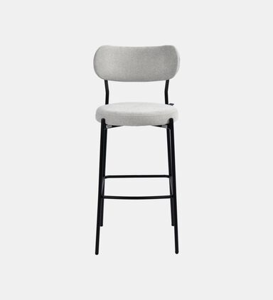 Archie Fabric Steel Bar Chair Grey