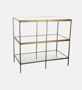York Glass Top Table Console