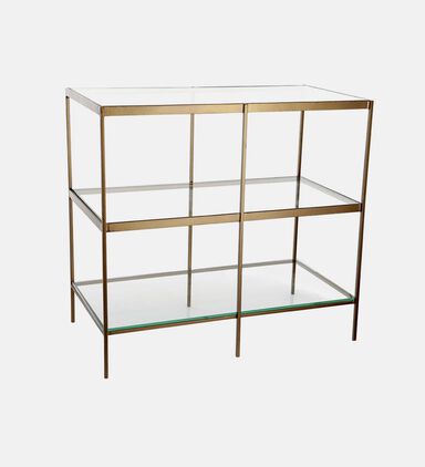 York Glass Top Table Console