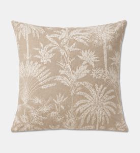 H and S Collection Palm Tree Design Cushion, Packshot View