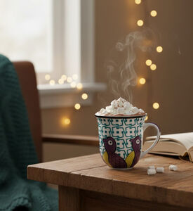 Images d Orient Birds Of Paradise Porcelain 6-piece Coffee Cup Set, Packshot View