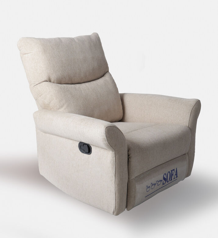 Home Deco and More Chad Swivel Recliner, Beige, Packshot View