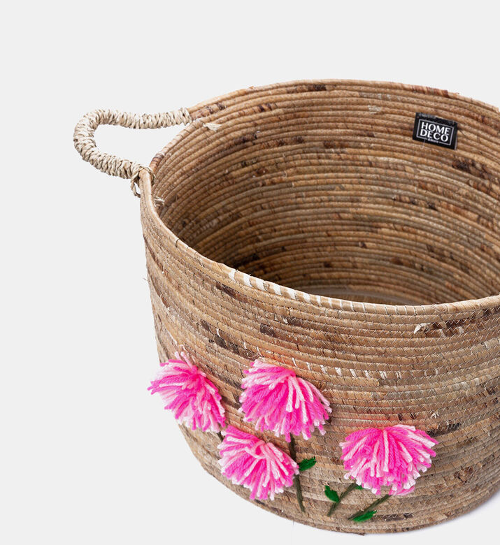 Home Deco and More Seagrass Floral Basket, Packshot View