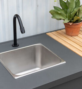 Amber Teak Wood Outdoor Kitchen Table