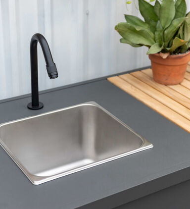 Amber Teak Wood Outdoor Kitchen Table