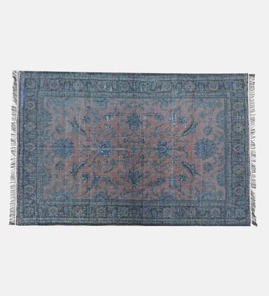 Floral Leaf Cotton Carpet 120x180