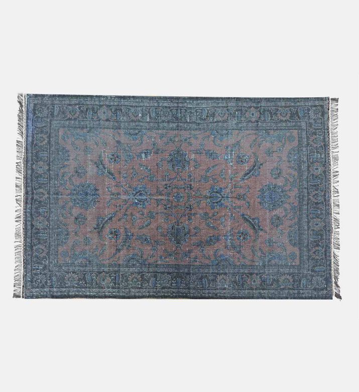 Floral Leaf Cotton Carpet 120x180