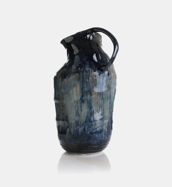 Ceramic Painted Handled Vase