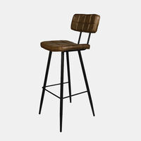Synthetic Leather Mappy Bar Chair