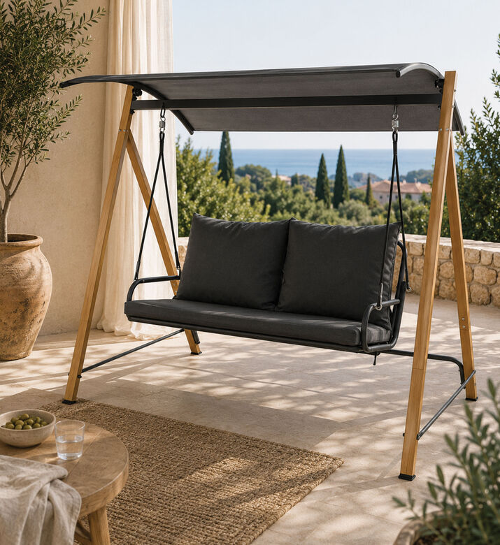 Home Deco and More Three-seater Outdoor Swing Cushions, Packshot View
