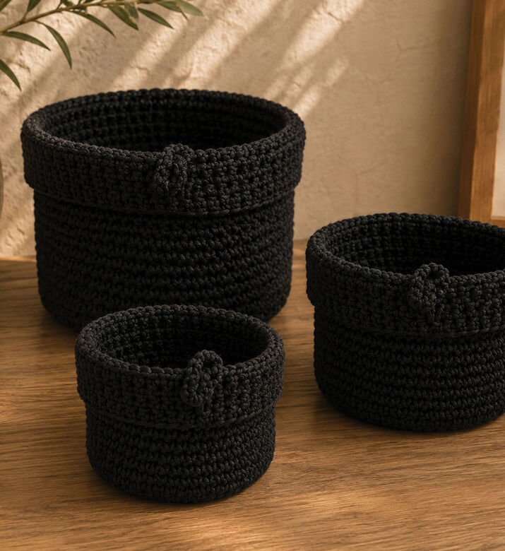 Home Deco and More Weaving Storage Box 3-piece Set, Packshot View