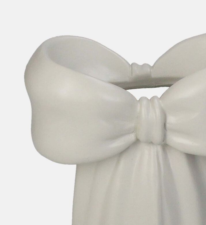 Bow Polyresin Candle Stick